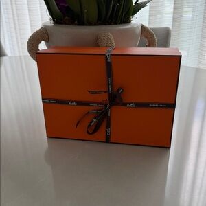 Hermès Signature Orange Gift Box with Ribbon